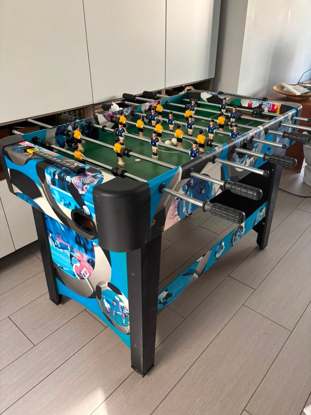 Kickertafel, Ophalen, Gebruikt