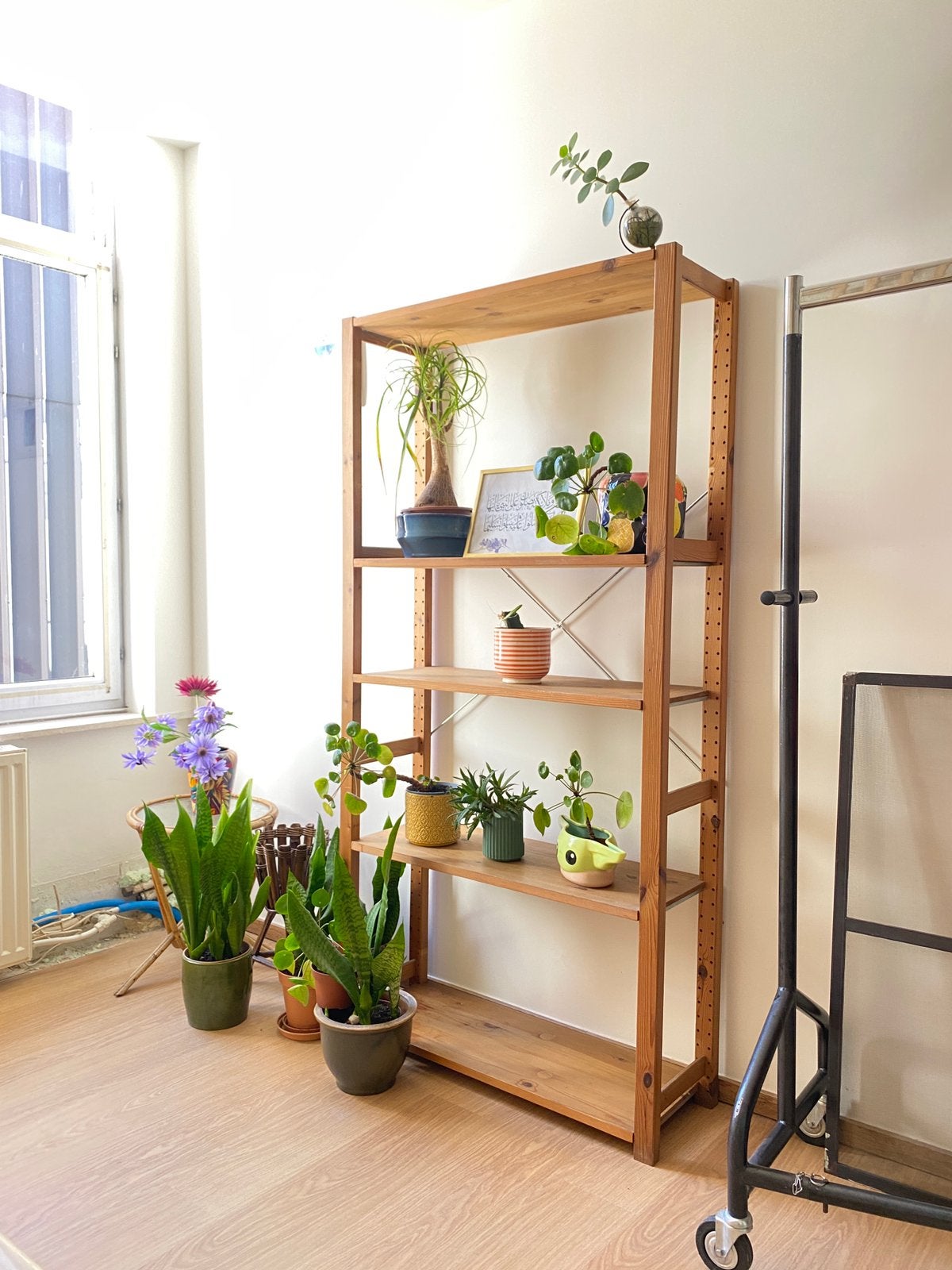 Grenenhout wandrek 179 x 98 x 30 cm IVAR, Ophalen, Met plank(en), 50 tot 100 cm, Zo goed als nieuw