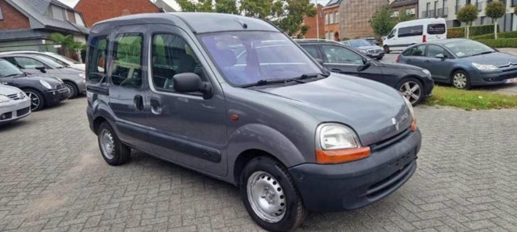 Renault Kangoo –1.2 Benzine Bj2002 145000km Direct Rijklaar, Voorwielaandrijving, 4 cilinders, Bedrijf, 550 kg