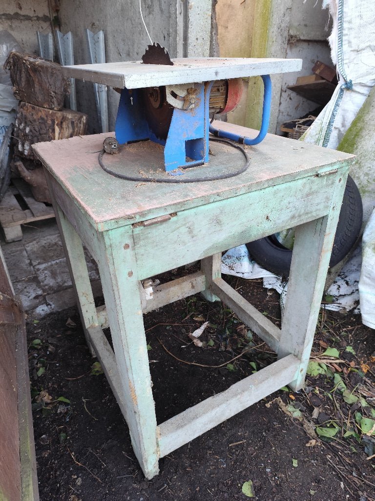 Vintage zaagtafel, Doe-het-zelf en Bouw, Ophalen, Gebruikt, Cirkelzaag