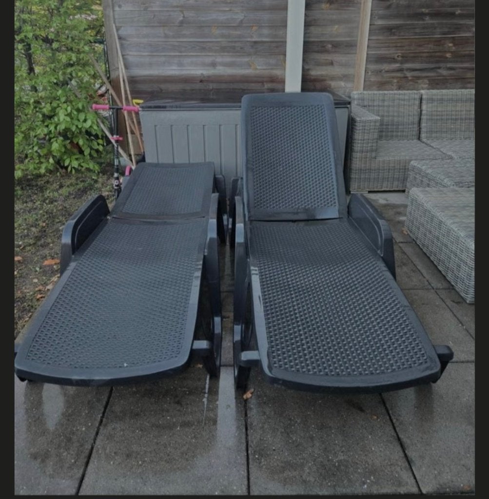 Tuinstoelen ligstoelen, Tuin en Terras, Ophalen, Zo goed als nieuw, Stapelbaar