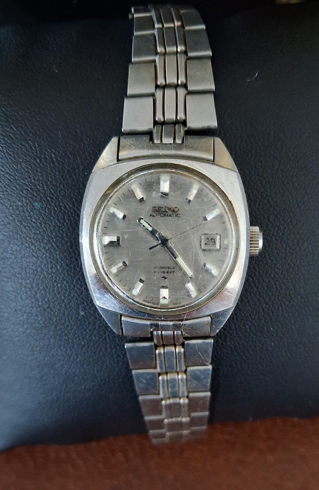 Montre vintage Seiko Automatic Hi-Beat femme, Enlèvement ou Envoi, Acier, Acier, Seiko