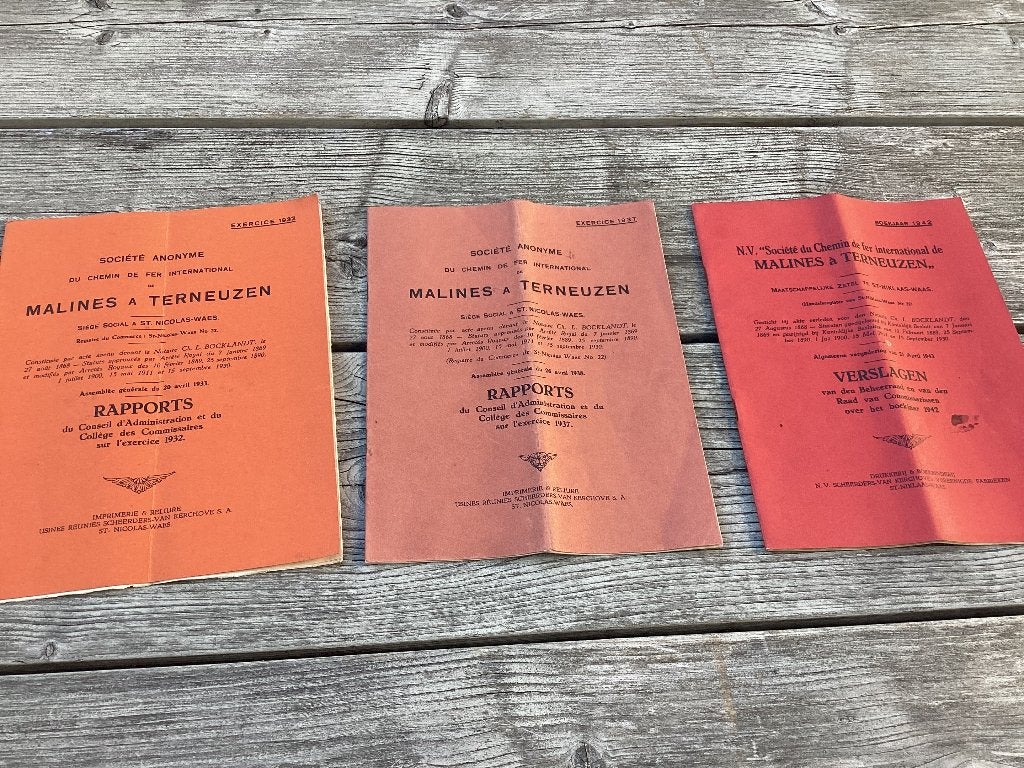 Registers obligaties spoorweg Mechelen Terneuzen, Ophalen, Gebruikt