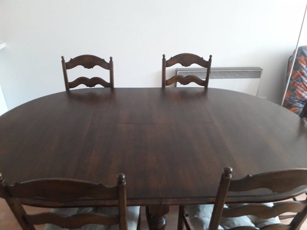 Salle à manger complète en chêne massif, Maison & Meubles, Enlèvement, Utilisé, 6 à 8 chaises