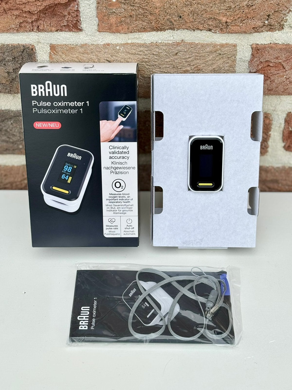 Braun Pulse Oximeter 1 – zuurstofmeter / saturatiemeter, Elektronische apparatuur, Persoonlijke Verzorgingsapparatuur, Ophalen of Verzenden