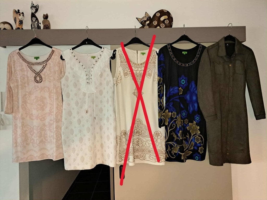 4 x verschillende K-Design jurk mt M en L (oto=vermeld), Kleding | Dames, Jurken, Maat 38/40 (M), K-design, Blauw, Ophalen of Verzenden