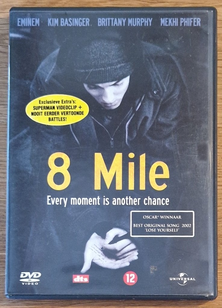 8 Mile (2002) - DVD, Enlèvement ou Envoi, Anglais, À partir de 12 ans, Néerlandais