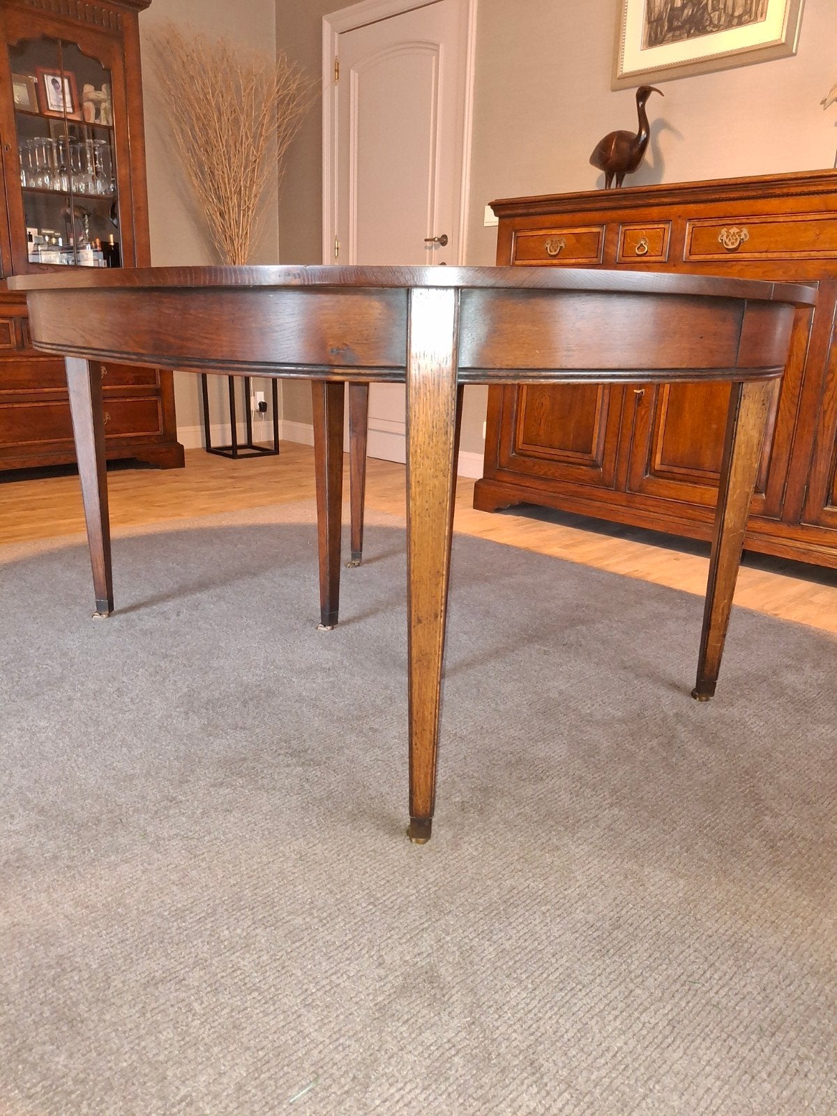 Eiken tafel met 6 stoelen., Ophalen