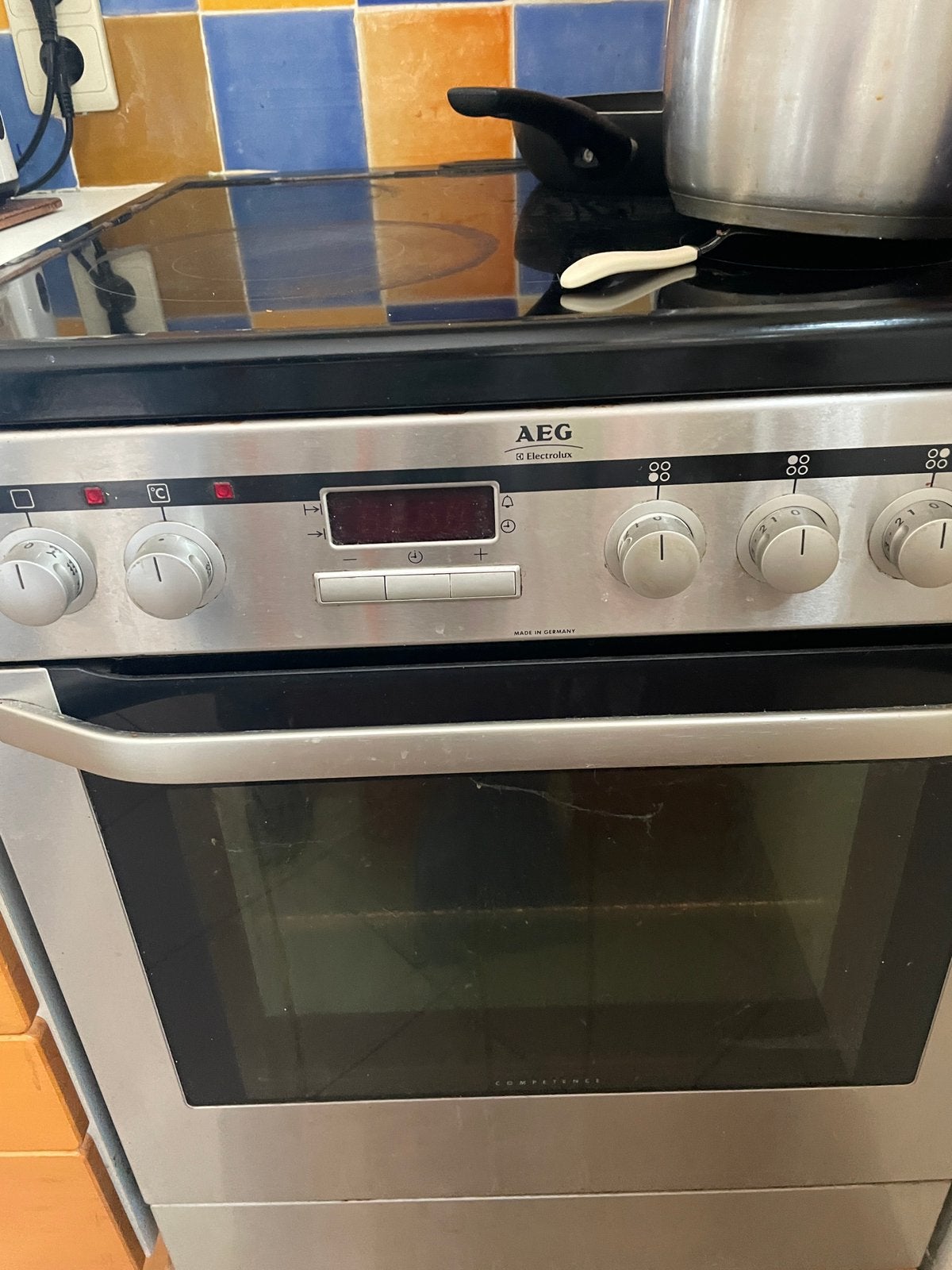 AEG oven, Elektronische apparatuur, Fornuizen, Ophalen, Gebruikt, 4 kookzones, 85 tot 90 cm