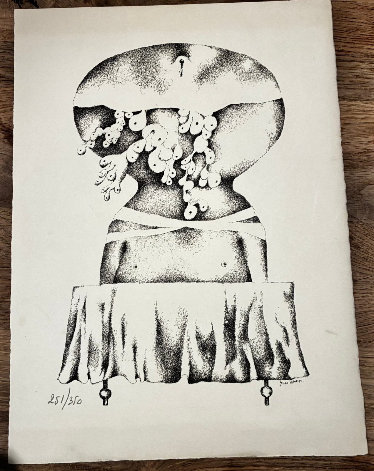 Yves Rhayé – genummerde kunstdruk 251/350, Antiquités & Art, Enlèvement