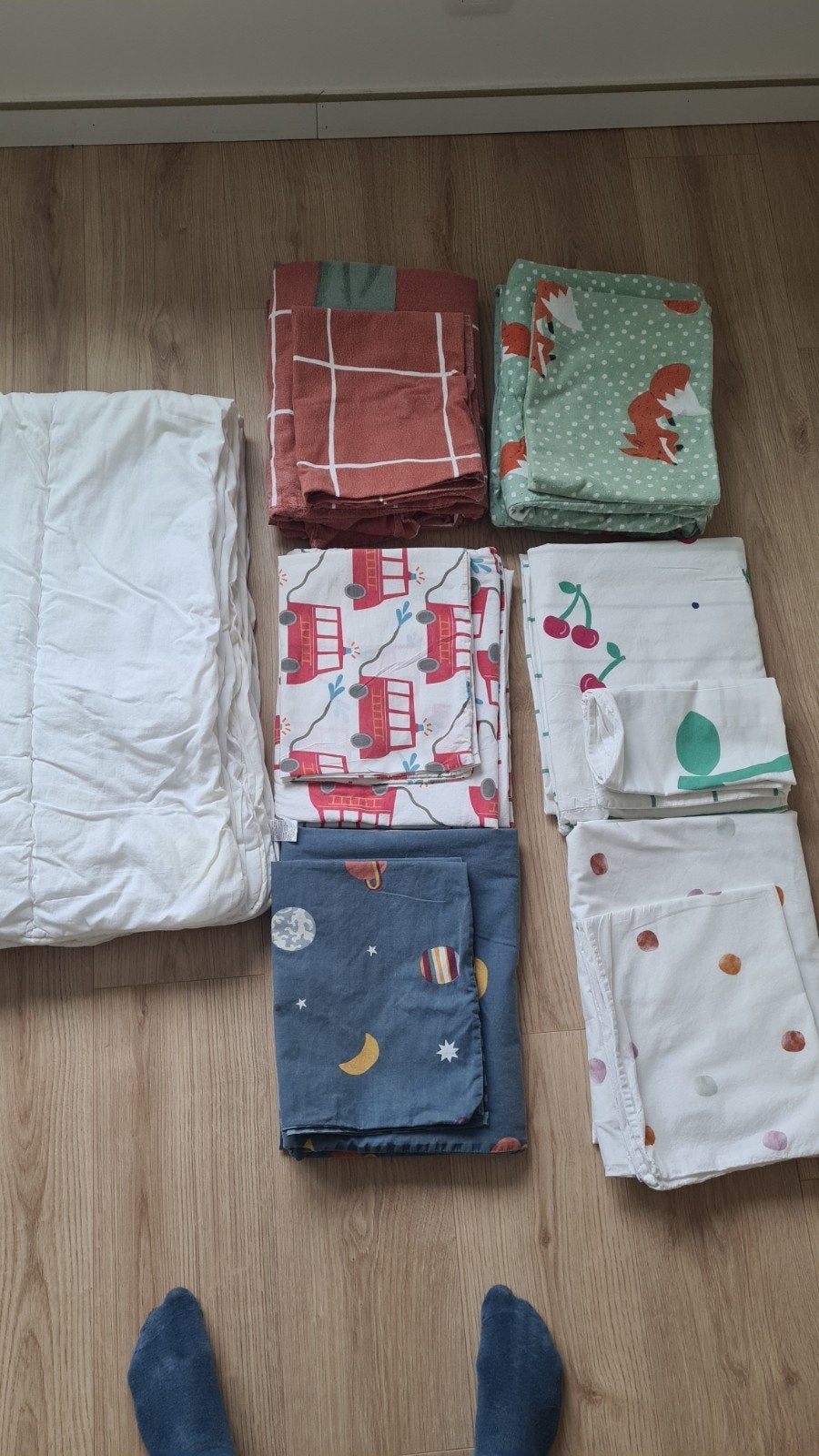 Hema 2 kinderdekbed, kinderdons 120x150cm, Ophalen, Gebruikt, Hema, Deken of Dekbed