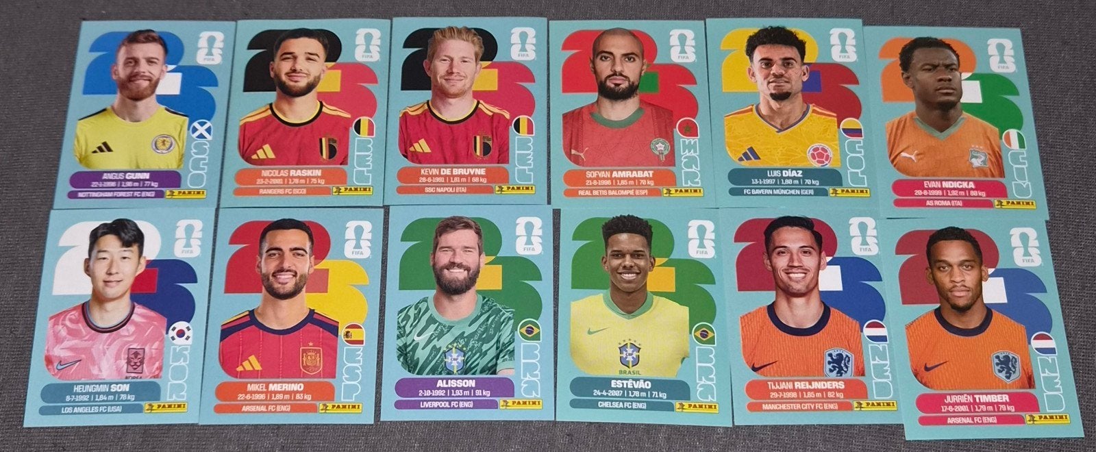 !! Lot de 12 stickers!! Panini World cup 2026, Envoi, Neuf, Autres types