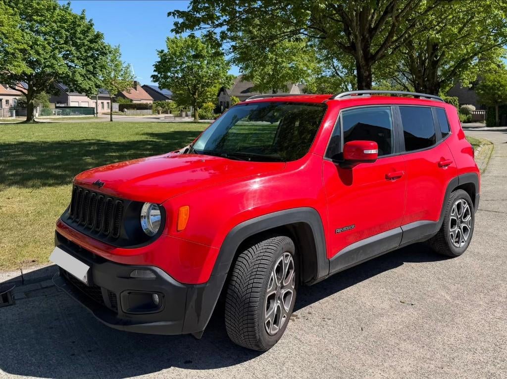 JEEP RENEGADE DOWNTOWN rood 43.760 km, Auto's, Jeep, Particulier, Renegade, ABS, Airbags, Airconditioning, Automatische klimaatregeling