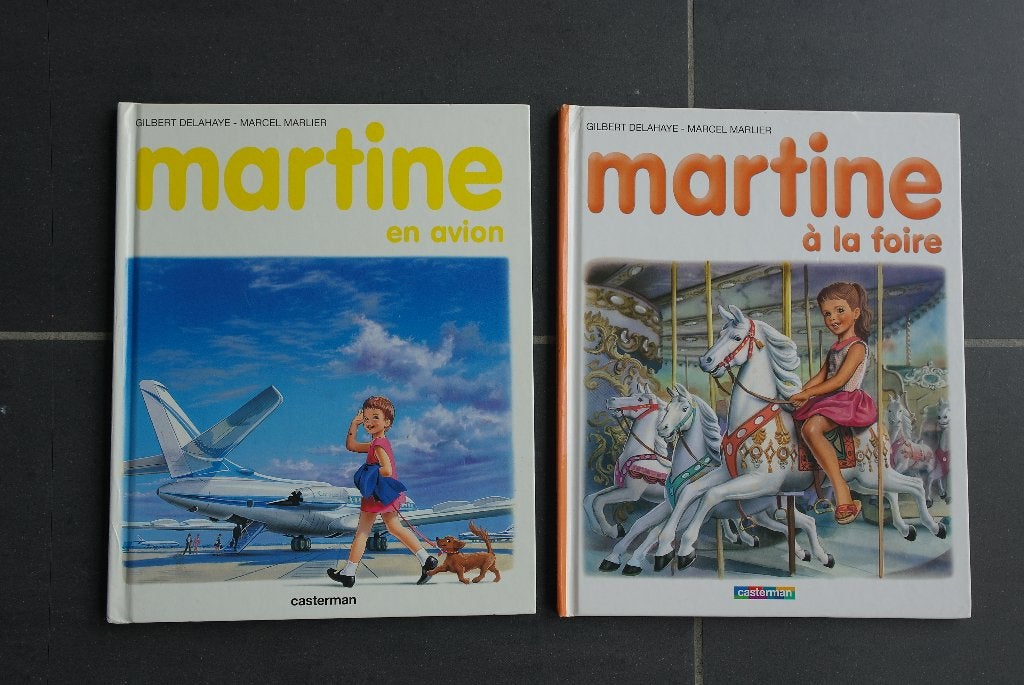 2 livres martine.Martine en avion Martine à la foire, Livres, Garçon ou Fille, Enlèvement ou Envoi, M. Marlier, Comme neuf