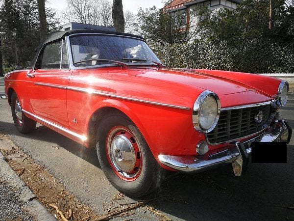 Fiat 1500 Spider 118K 1967 export USA, Autos, Rouge, Achat, Boîte manuelle, Noir