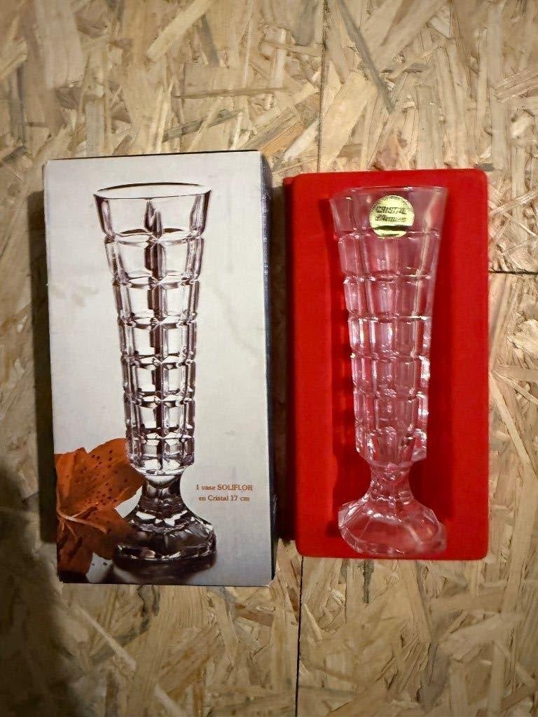 Vase soliflor cristal d’Arques, Enlèvement ou Envoi