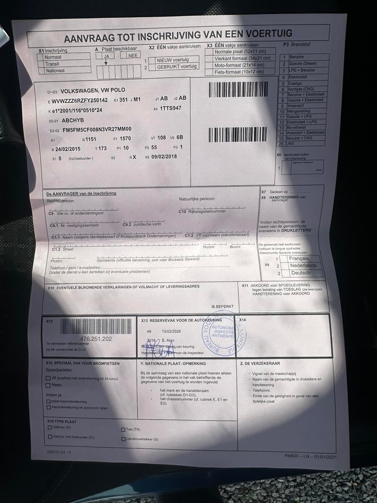 Volkswagen Polo/1.0i/ 115.000km/ gekeurd vvk, Auto's, Particulier, Polo, Te koop, Benzine