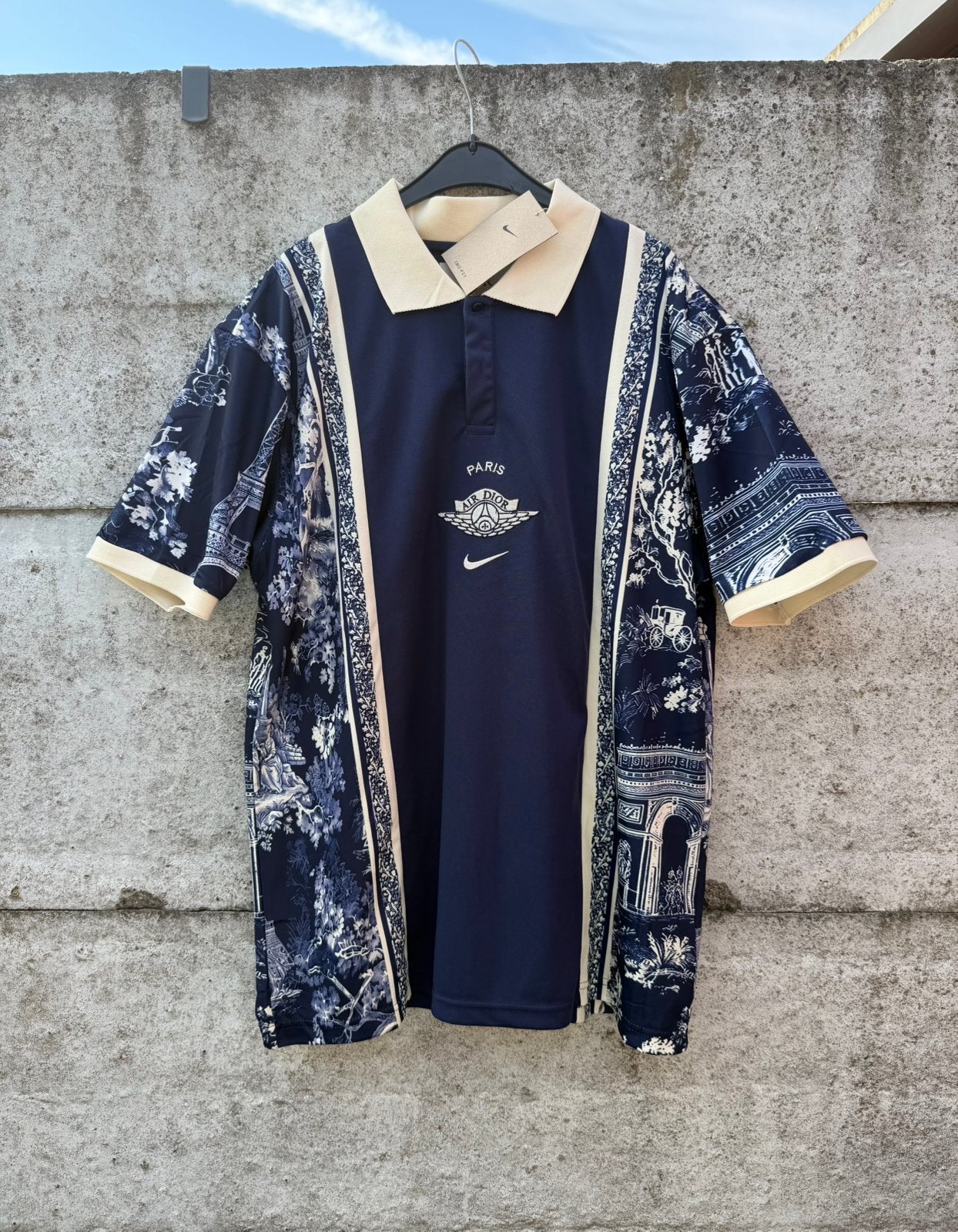 Nike x Air Dior Polo Paris Navy/Cream – Taille M, Ophalen of Verzenden, Zo goed als nieuw, Blauw