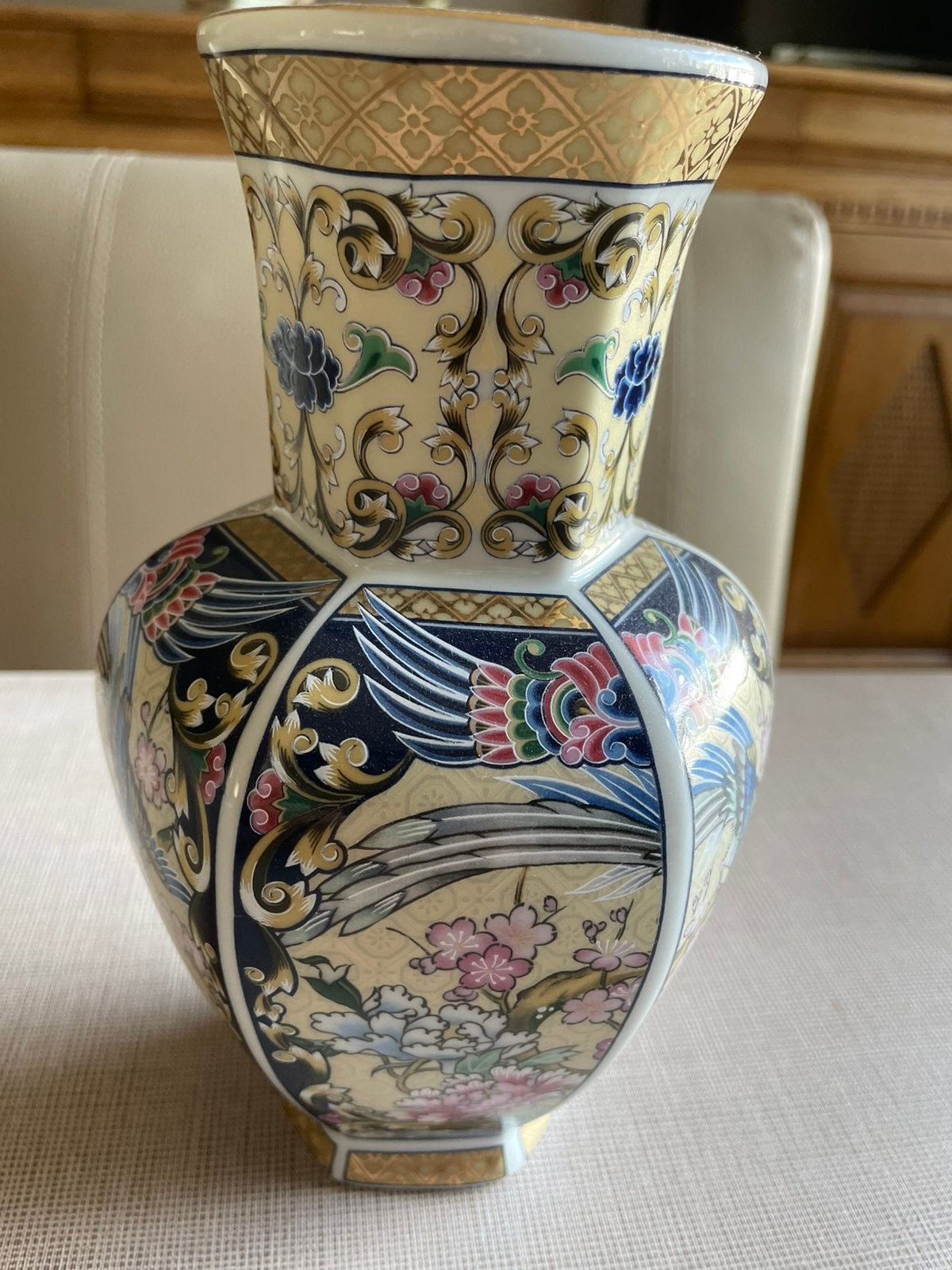 Japanse vintage vaas 20 cm, Antiek en Kunst, Antiek | Vazen, Ophalen