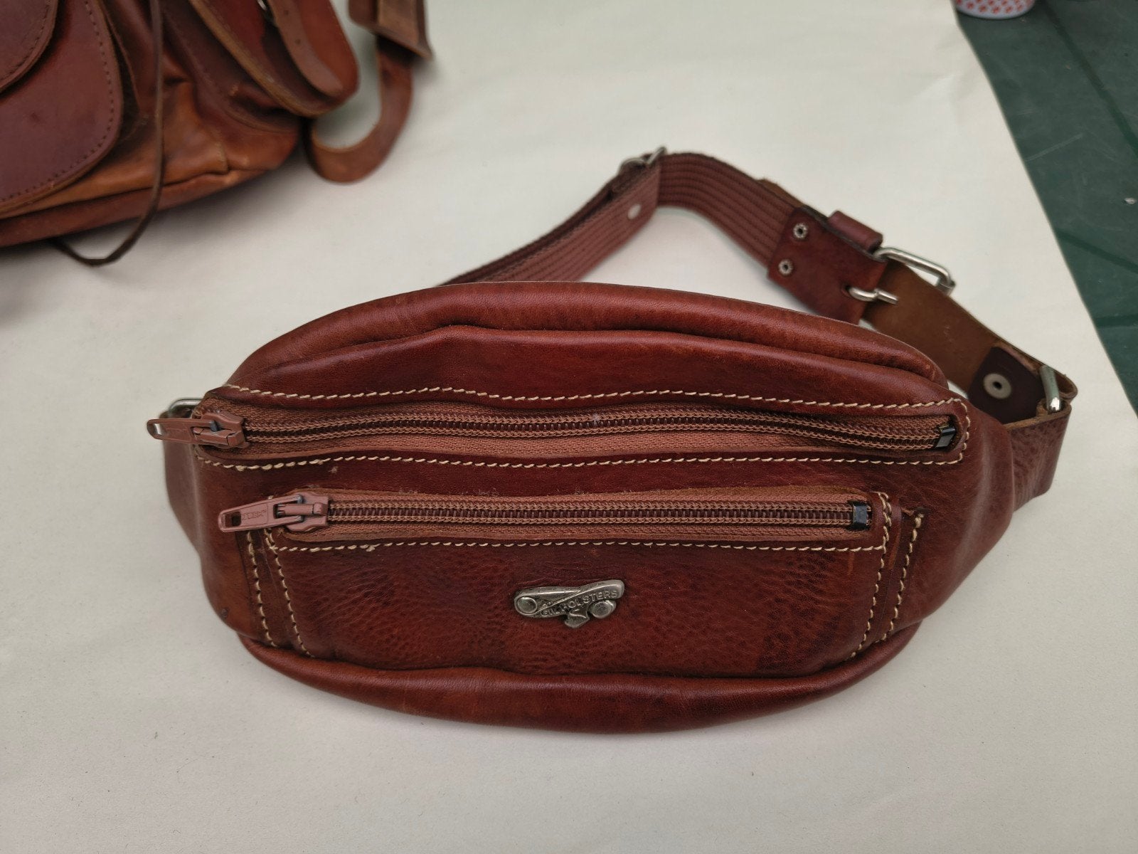 Heuptas (leder) Gil Holsters, Ophalen of Verzenden, Zo goed als nieuw, Bruin, Handtas