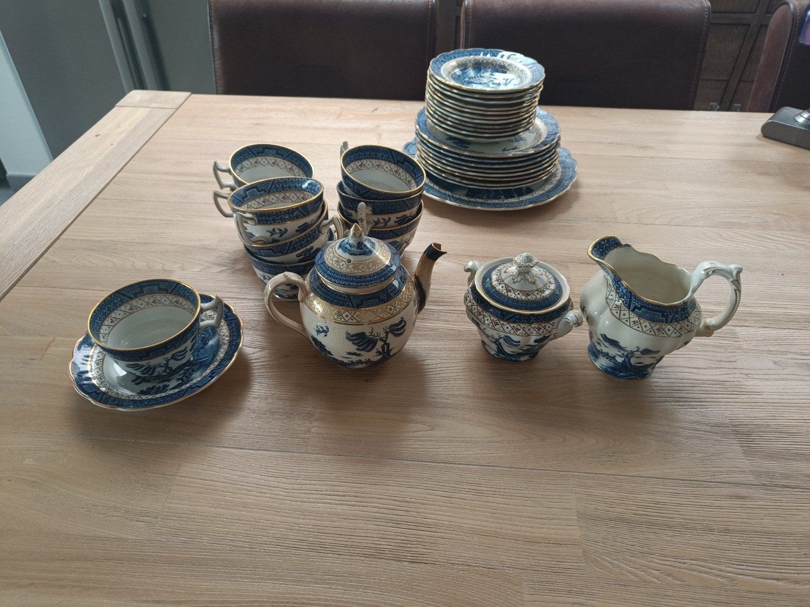 real old willow servies, Antiek en Kunst, Ophalen