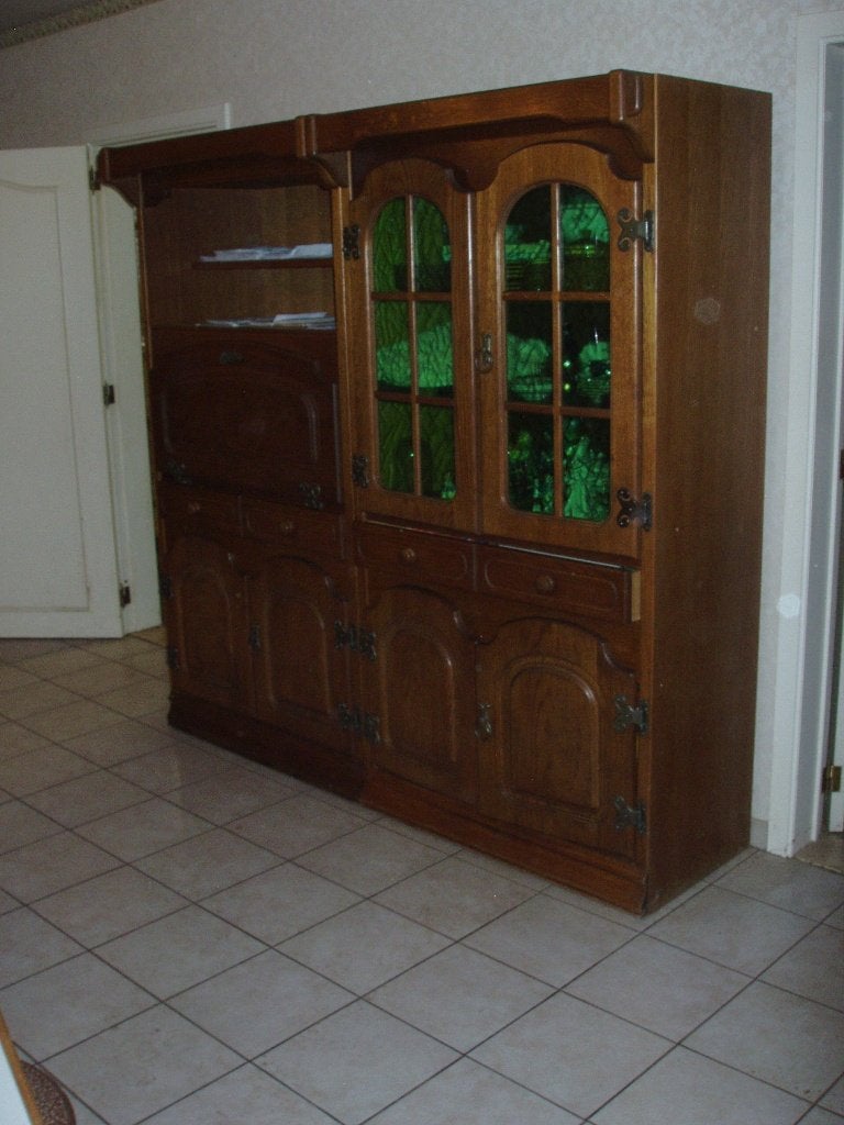 Armoire murale en chêne, 150 à 200 cm, Utilisé, 25 à 50 cm, Chêne