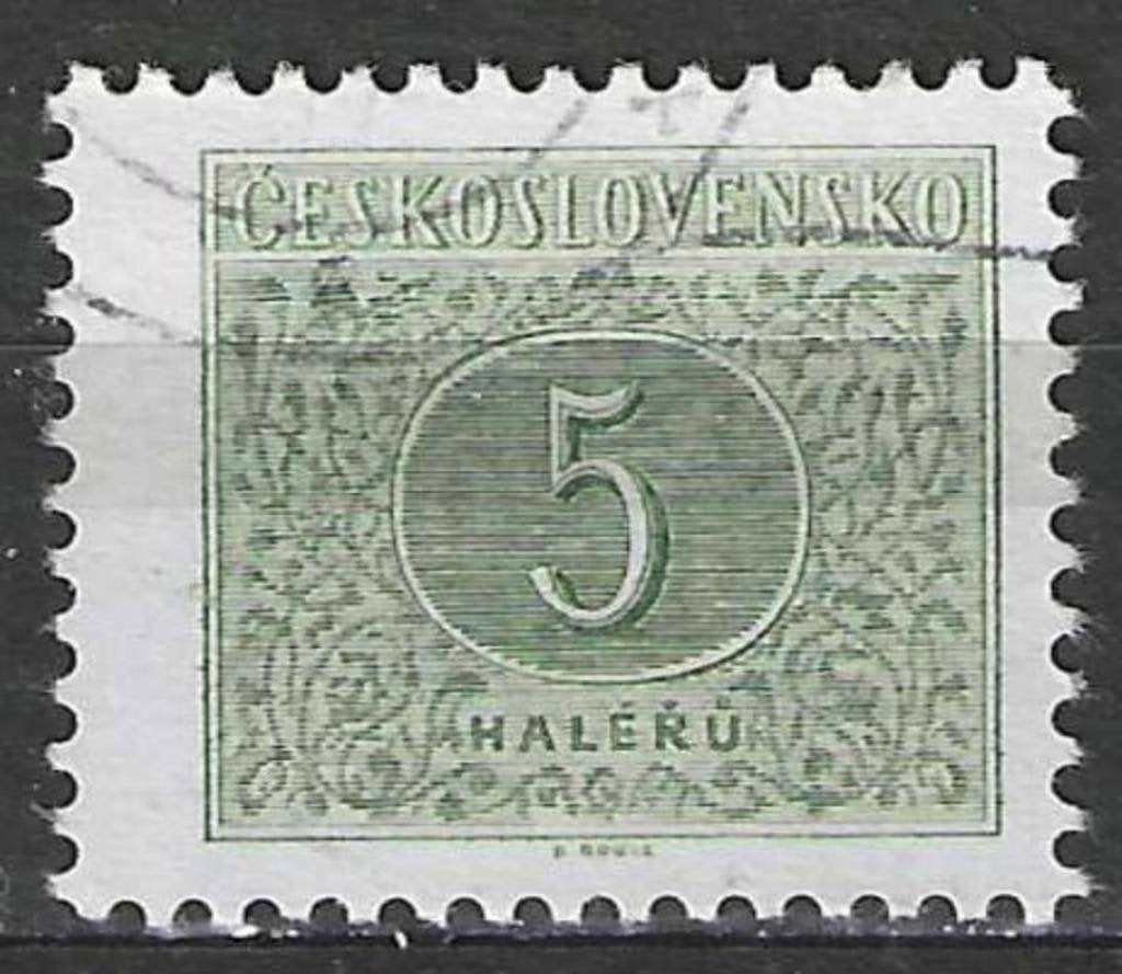 Tchécoslovaquie 1954 - Yvert 79TX - Timbre fiscal type  (ST), Timbres & Monnaies, Timbres | Europe | Autre, Affranchi, Envoi