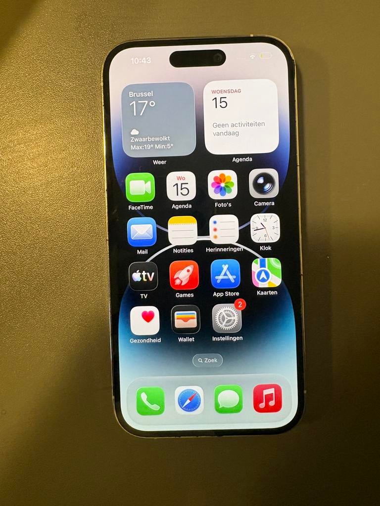 Iphone 14 pro, Telecommunicatie, Mobiele telefoons | Apple iPhone, Ophalen, 128 GB, Wit, Zo goed als nieuw