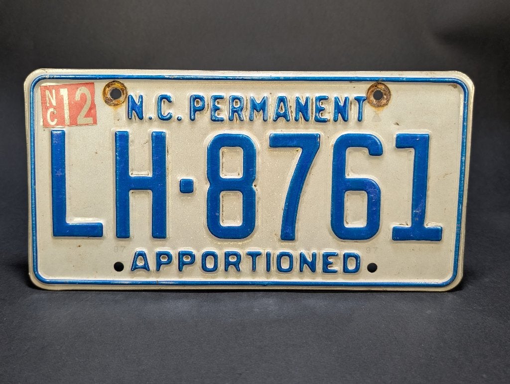 North Carolina License Plate (USA), Maison & Meubles, Accessoires pour la Maison | Décorations murale, Utilisé, Objet de décoration