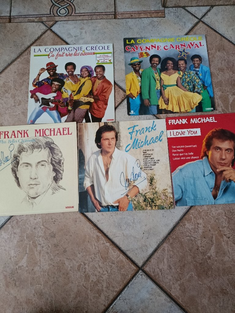 Set van 5 LP's Franck Michael, Compagnie Créole, Ophalen of Verzenden