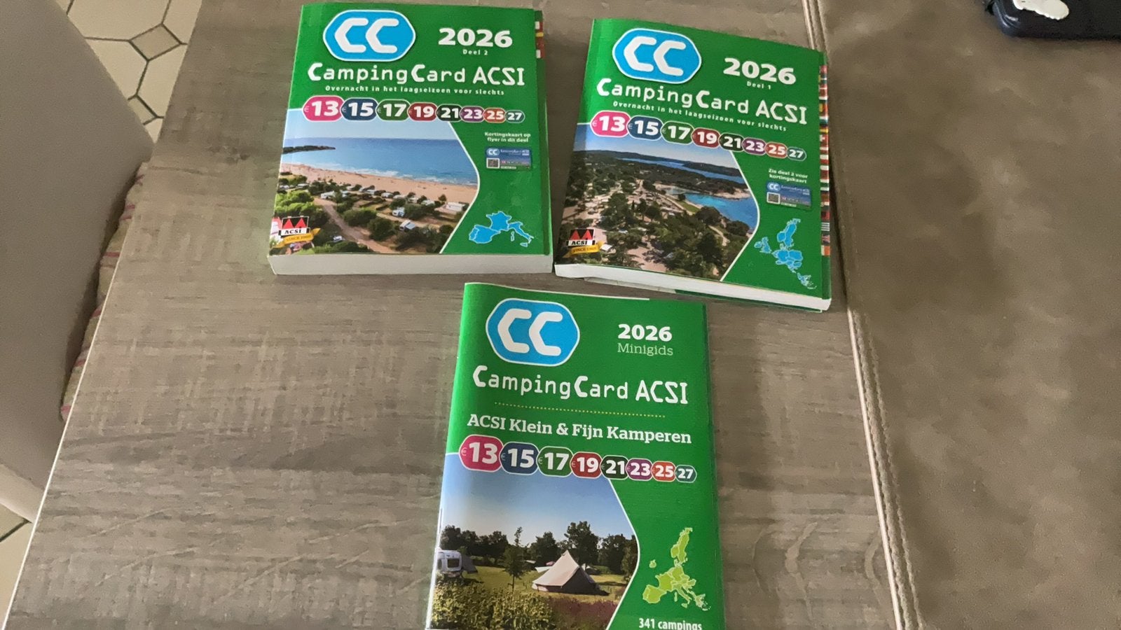 ACSI campingcard riesgidsen Noord en Zuid Europa. Nieuw!, Boeken, Reisgidsen, Ophalen, Nieuw, Europa