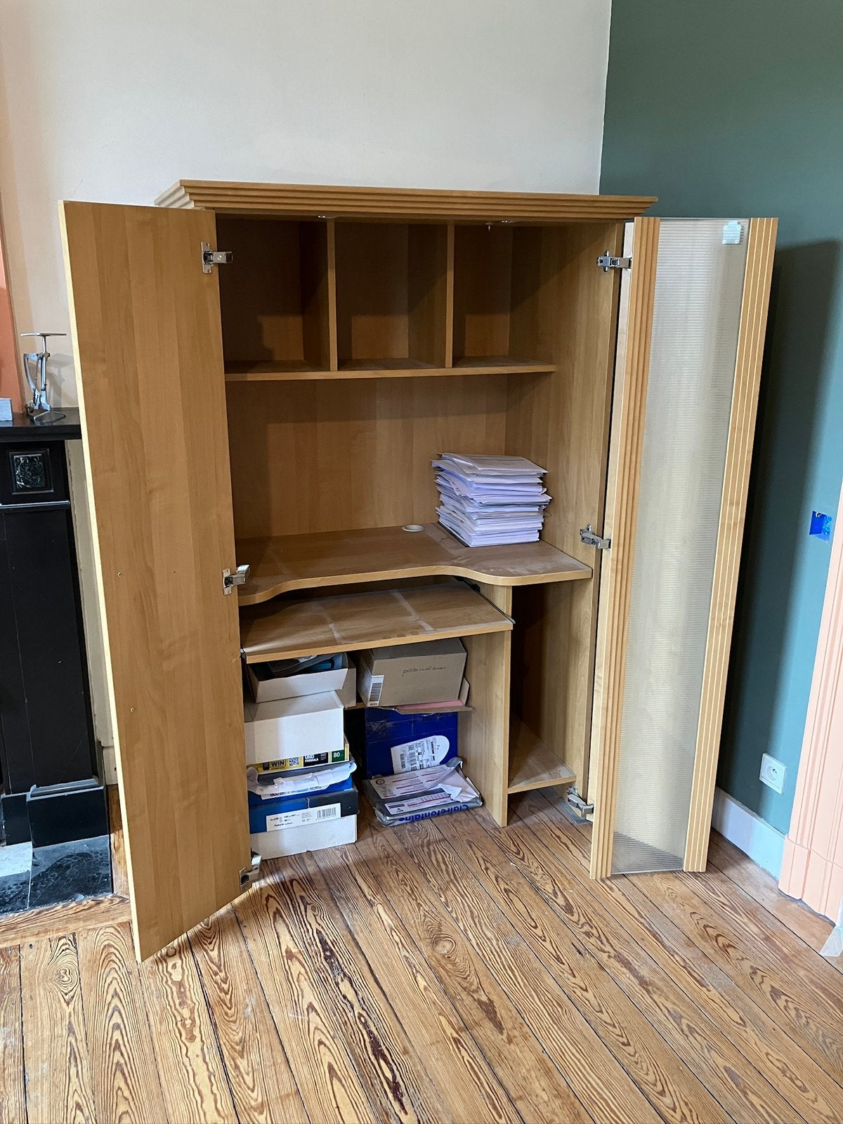 Armoire secrétaire, Maison & Meubles, Armoires | Secrétaires, Enlèvement, Comme neuf, Moderne