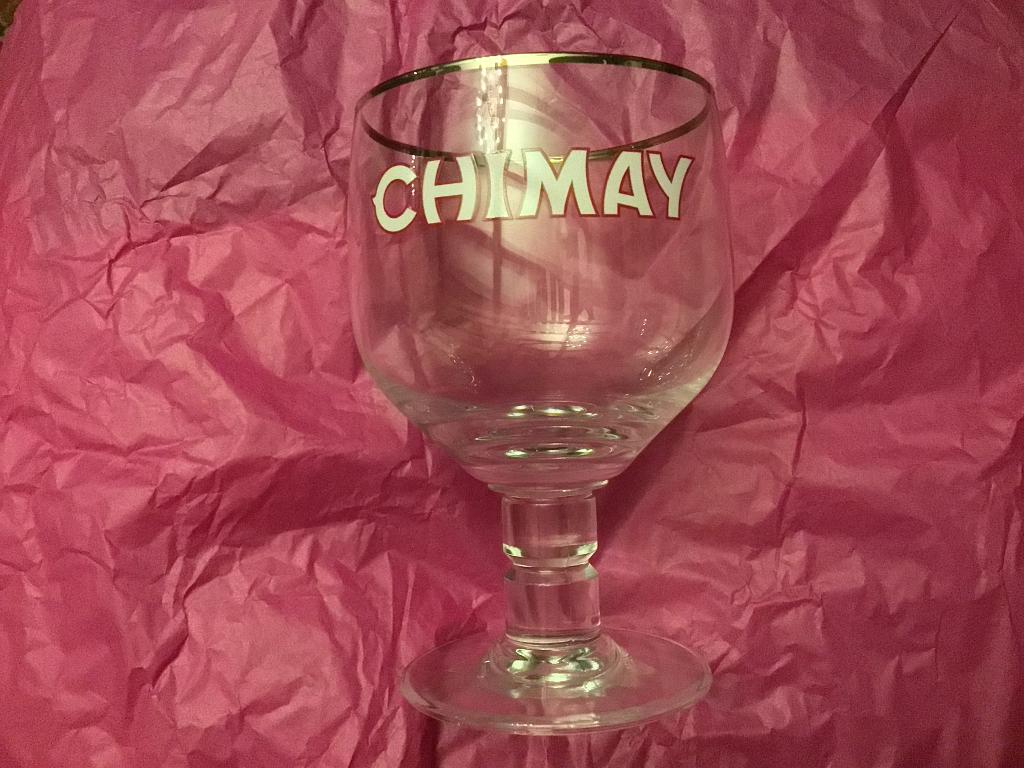 6 verres à bière Chimay, bord argenté, cadeau fête des pères, Enlèvement ou Envoi