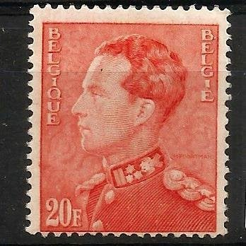 1946 Leopold III - Poortman OBP 435A**, Postzegels en Munten, Postzegels | Europa | België, Koninklijk huis, Orginele gom, Ophalen of Verzenden