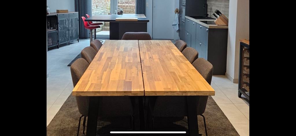 Eettafel Skogsta Ikea 235x100, Huis en Inrichting, Tafels | Eettafels, Ophalen, Gebruikt