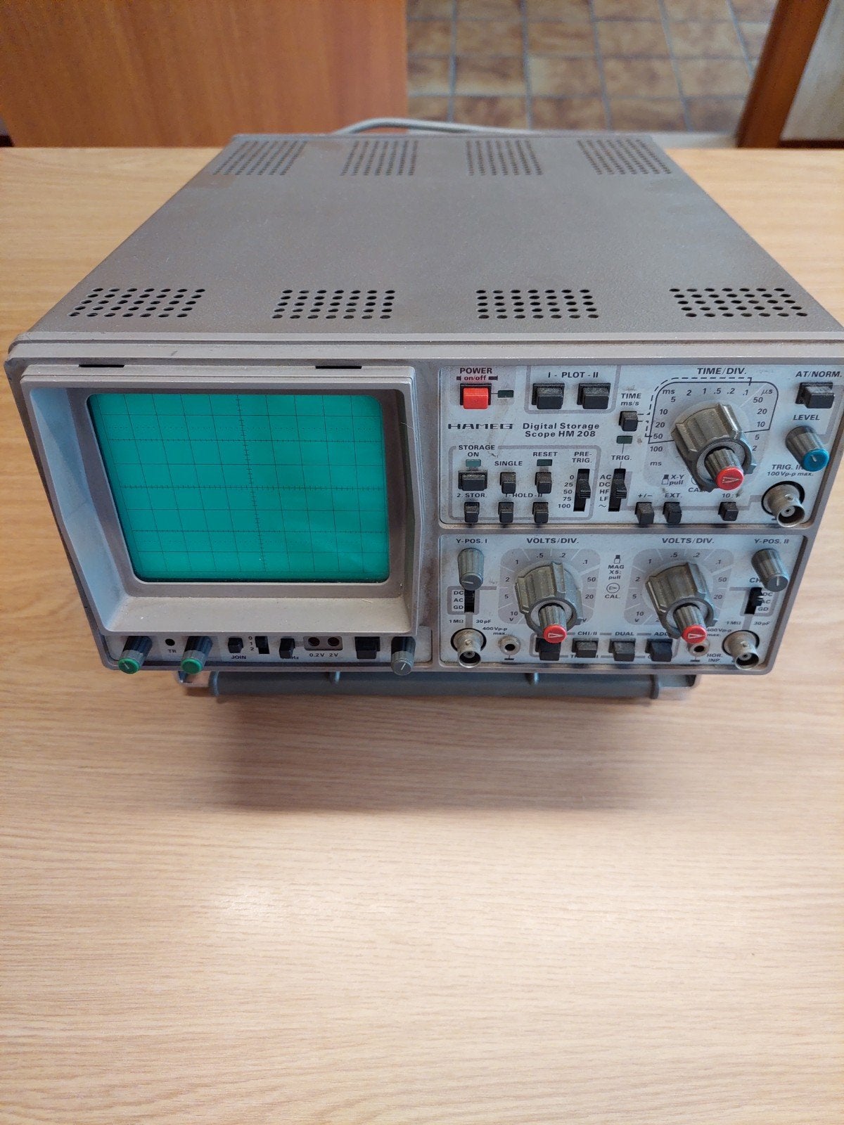 Vintage Hameg HM208 analoge oscilloscoop, Doe-het-zelf en Bouw, Meetapparatuur, Ophalen, Gebruikt