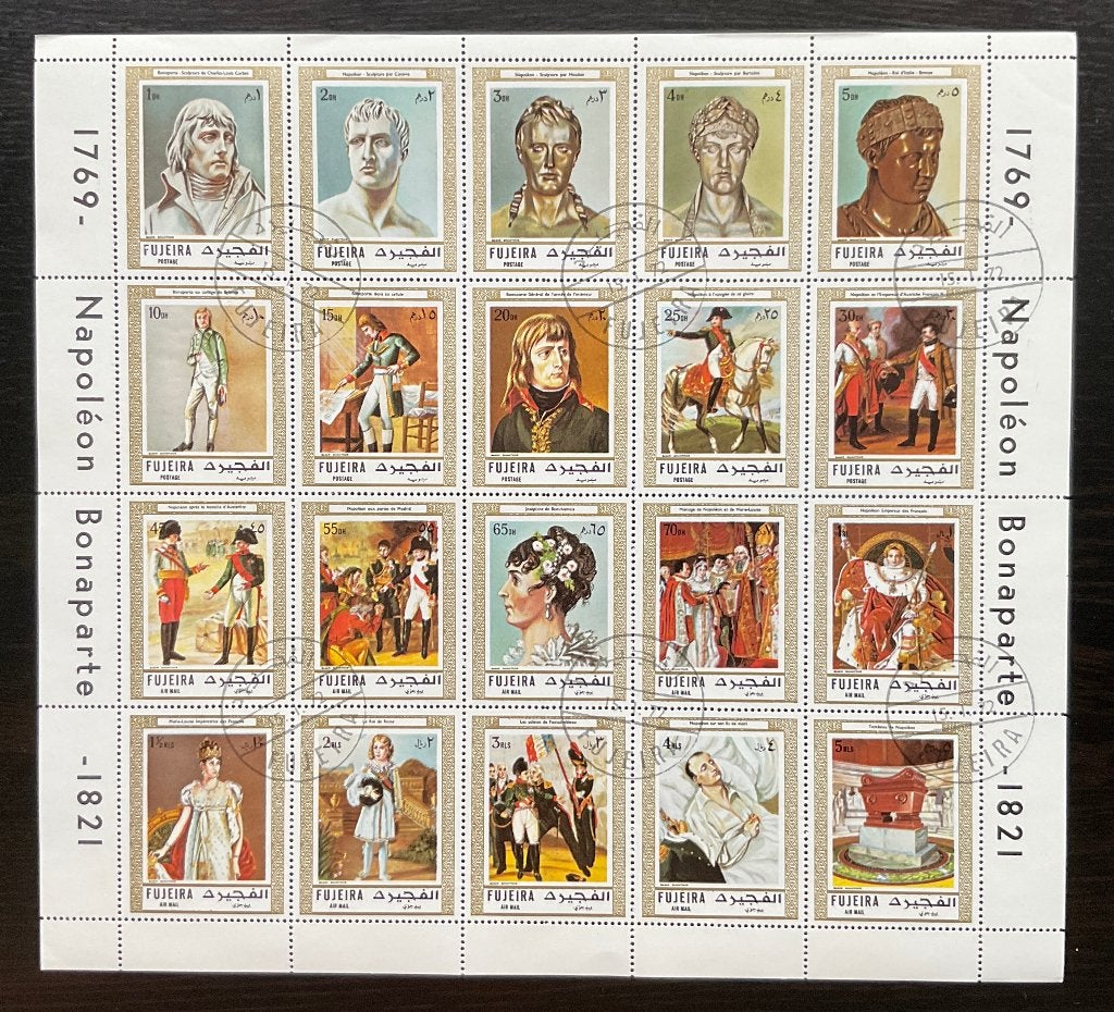 NAPOLEON BONAPARTE EN FEUILLE COMPLÈTE, Envoi, Affranchi, Dynastie