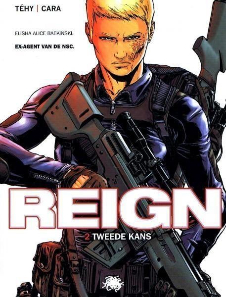 Strip van " Reign " nr.2 H.C, Eén stripboek, Ophalen of Verzenden, Zo goed als nieuw