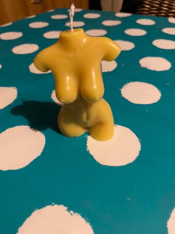 kaars in de vorm van een vrouw, Meerkleurig, Overige merken, Ophalen of Verzenden, Kaars