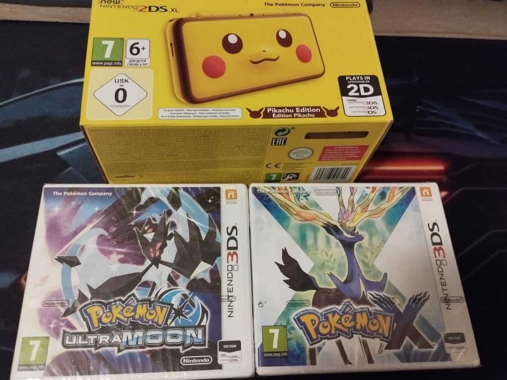Pokémon Nintendo 2ds Pikachu edition + 2 Nintendo 3DS games, Enlèvement