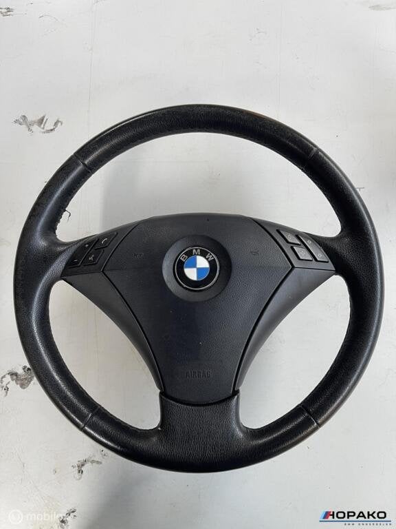 Stuurwiel leder BMW 5 serie E60 E61 - start knop variant, Enlèvement ou Envoi, Einsteinlaan 5, rijswijk, Bmw, Utilisé