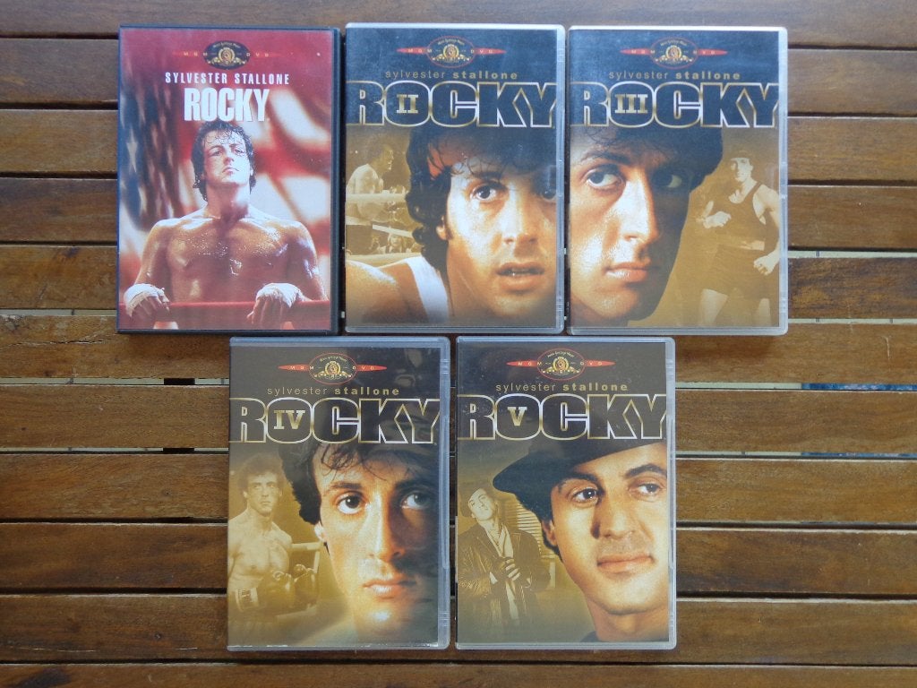 )))  Collection Rocky  //  Sylvester Stallone / 5 Films  (((, Enlèvement ou Envoi, Tous les âges, Comme neuf, Anglais
