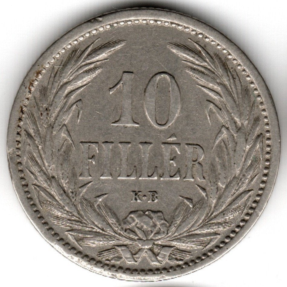 Hongarije : 10 Filler 1908 KM#482 Ref 16827, Postzegels en Munten, Ophalen of Verzenden, Hongarije, Losse munt