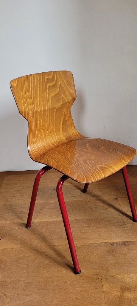Degelijke stapelstoelen Eromes Obo, Maison & Meubles, Rouge, Enlèvement, Bois, Cinq, Six Chaises ou plus