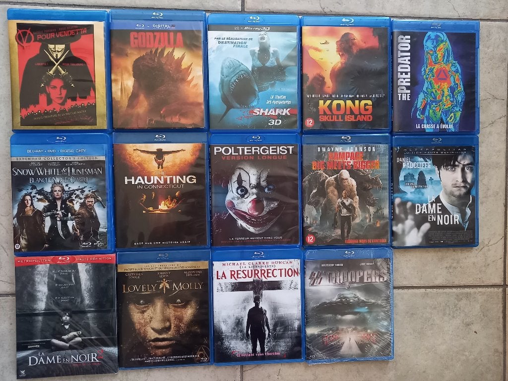 lot blu ray ou 2,50€ pièce en état neuf, Cd's en Dvd's, Blu-ray, Inclusief extra's, Nederlands, Alle leeftijden, Ophalen of Verzenden