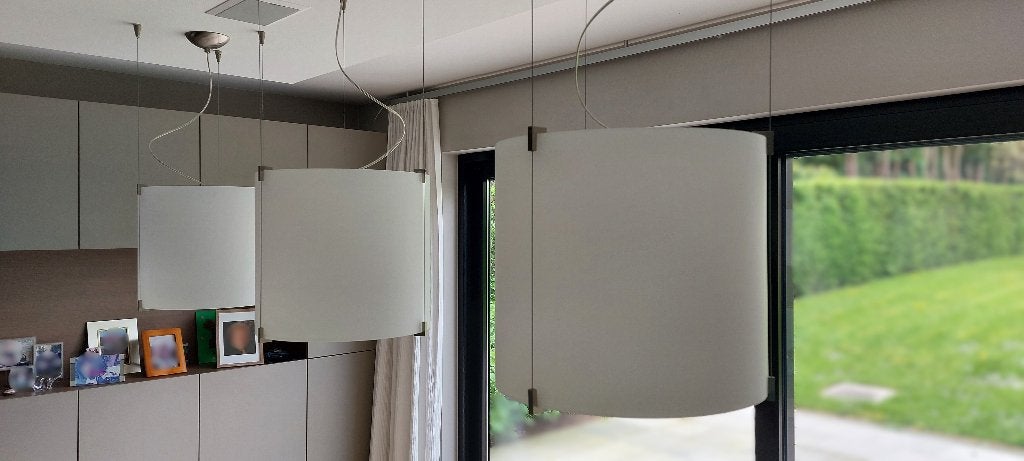 Lampe de table design, Blanc, Comme neuf, Verre, Autres types
