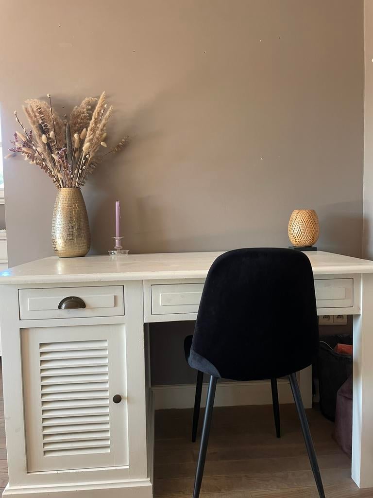Witte bureau, Huis en Inrichting, Ophalen, Gebruikt