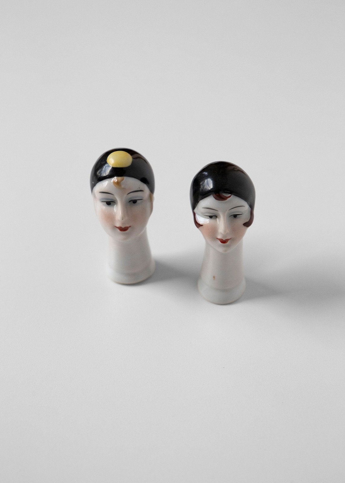 Prachtige Set Duitse Porseleinen Art Deco Pierrot & Pierette, Ophalen of Verzenden