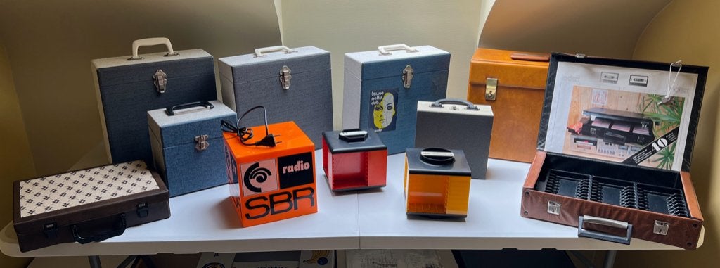 Coffrets pour vinyles et cassettes audio vintage, Ophalen of Verzenden, Gebruikt