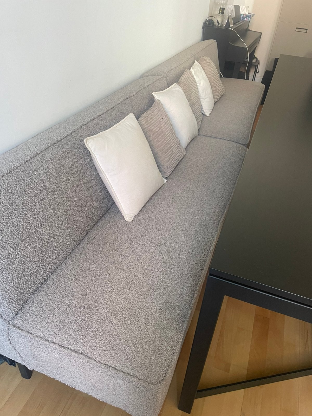 2 eetkamerbanken taupe, Huis en Inrichting, Ophalen, Gebruikt, Overige kleuren, Twee